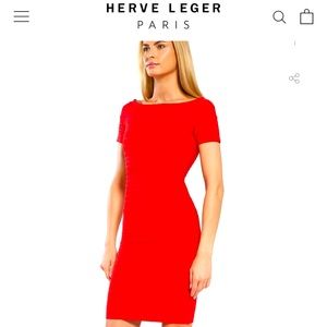 HERVE LEGER  Carmen Dress NWT